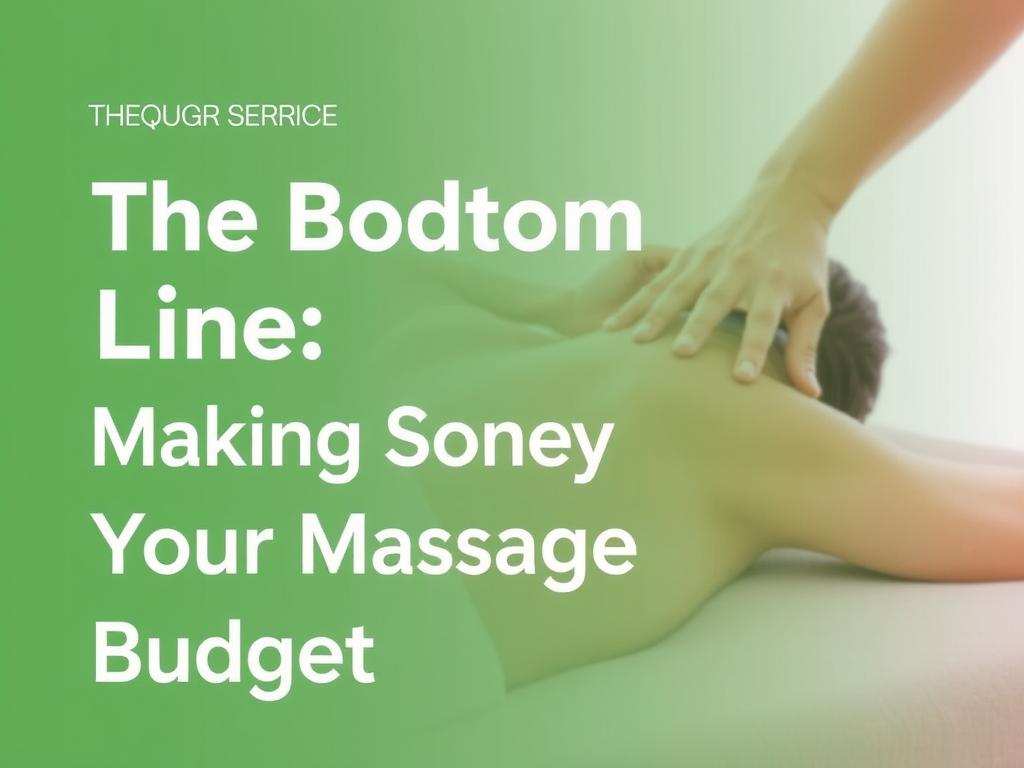 assage price. The Bottom Line: Making the Most of Your Massage Budget фото